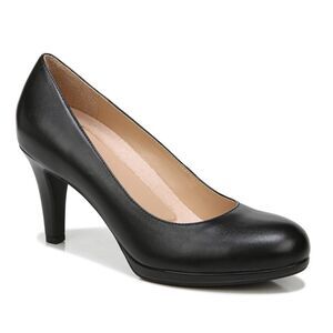 Naturalizer Womens Michelle Pump Black Leather Size 7 W Wide Width New Comfort